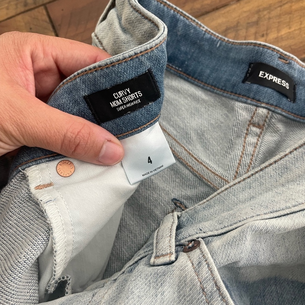 Express Light Blue Jean shorts